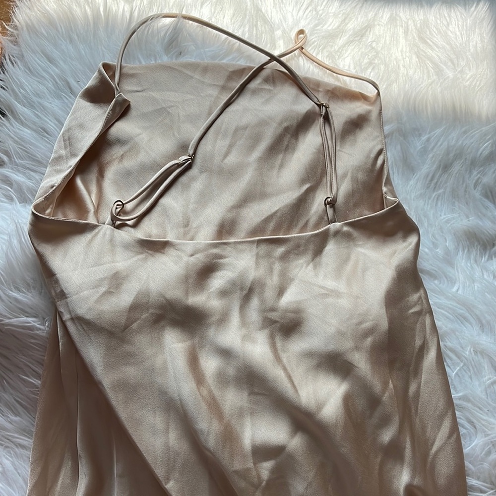Show Me Your Mumu Tuscany Maxi Slip Women's Medium Champagne Luxe - Picture 10 of 11